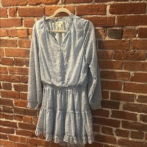 Blue Floral Kids Dress